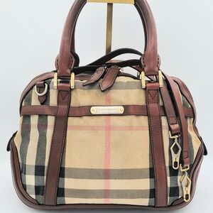 Burberry Bridle House Check Small Orchard Bowling Bag